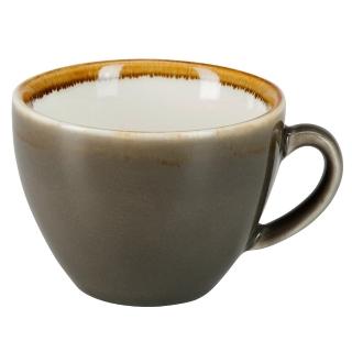 【Pulsiva】Glaze瓷製咖啡杯 灰褐200ml(水杯 茶杯 咖啡杯)