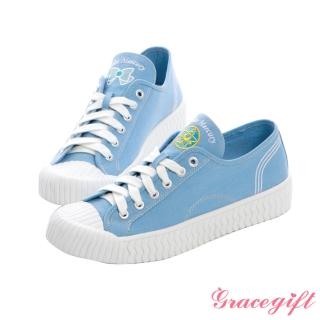 【Grace Gift】美少女戰士水星帆布餅乾鞋(淺藍)