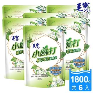 【毛寶】小蘇打植萃香氛液體皂 -防抗菌-補充包(1800gX6入)