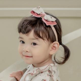 【Happy Prince】韓國製 Elisa粉白雙層蝴蝶結女嬰兒童髮帶(女童髮飾)