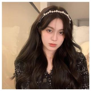 【HaNA 梨花】韓國迪麗性感法式．纏繞珍珠鑽石髮箍