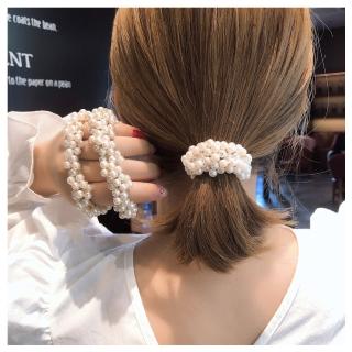 【HaNA 梨花】韓國美麗熱賣經典款重生．纏繞珍珠髮圈2個入