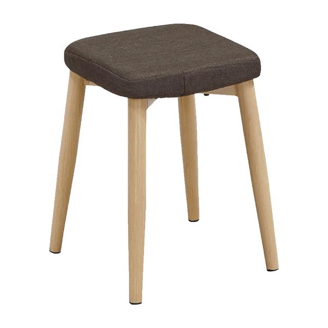 【obis】寇奇咖啡布面方椅凳