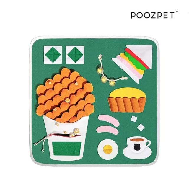 【POOZPET】氣味遊戲墊 港式茶餐廳(氣味遊戲墊 探索趣味)