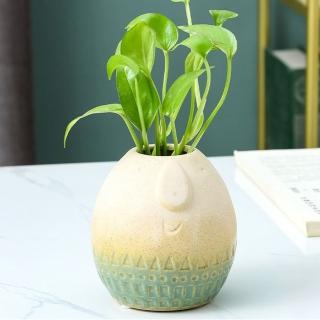 【JEN】北歐創意卡通造型陶瓷花瓶花器工藝品居家裝飾擺飾(蛋形)