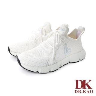 【DK 高博士】潮流輕量飛織氣墊女鞋 73-1174-50 白色