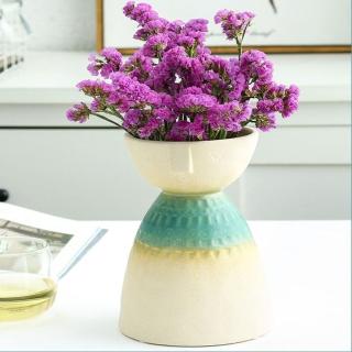 【JEN】北歐創意卡通造型陶瓷花瓶花器工藝品居家裝飾擺飾(碗形)