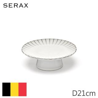 【SERAX】INKU/高腳蛋糕盤/D21cm/白(比利時米其林餐瓷家飾)