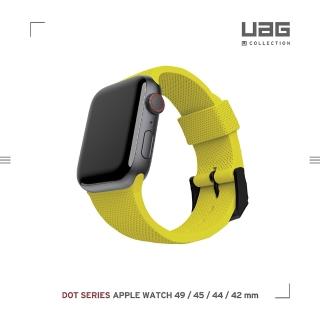 【UAG】（U）Apple Watch 42/44/45/49mm 舒適矽膠錶帶-黃(UAG)