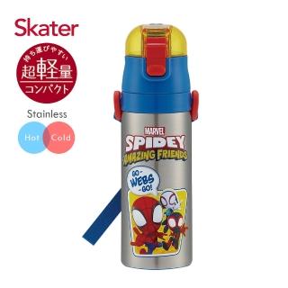 【Skater】不鏽鋼直飲保溫-兒童水壺470ml(蜘蛛人Spidey)