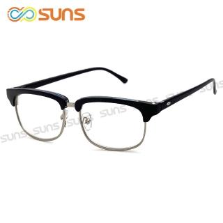【SUNS】老花眼鏡 時尚文青款 超輕盈 精品黑框老花 閱讀眼鏡