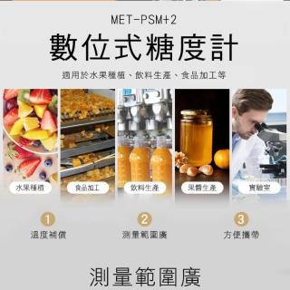 【錫特工業】糖度計 數位式糖度計 0-90% 水果 食品加工 冰品製成 食安檢測 糖度計(MET-PSM+2 精準儀錶)
