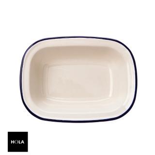 【HOLA】澳洲ENAMEL手工方形烤盤400ML-藍