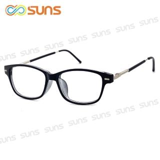 【SUNS】簡約黑框 老花眼鏡 細框超輕彈性鏡腳 閱讀眼鏡