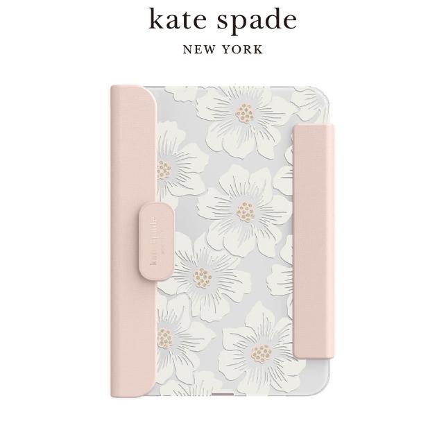 【KATE SPADE】iPad mini6 8.3吋 皮革保護殼/套(晶透蜀葵)
