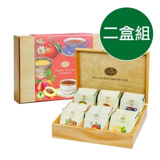 【曼寧】有機饗宴茶包禮盒2gx48入x2盒(6種口味花草茶、有機禮盒)