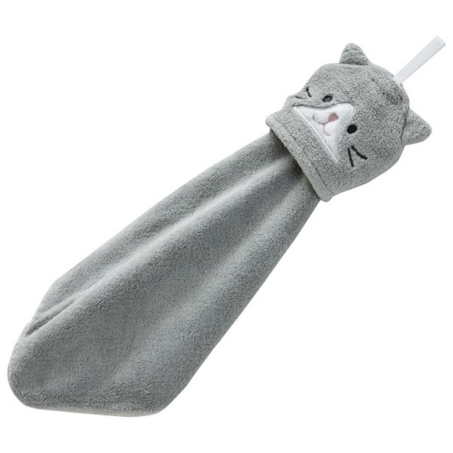 【NITORI 宜得利家居】動物擦手巾 BAGGIO 貓(擦手巾 BAGGIO)