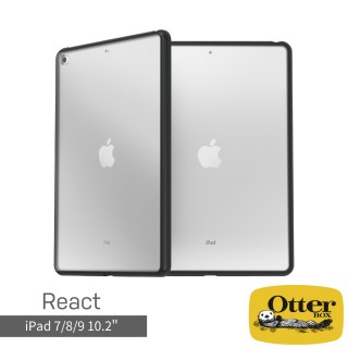【OtterBox】iPad 7/8/9 10.2吋 React輕透防摔殼(黑)