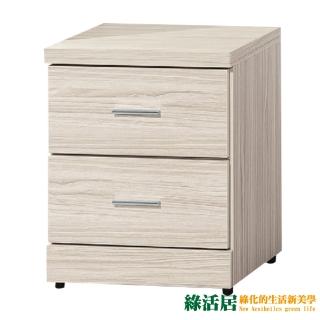 【綠活居】艾梅維 時尚1.6尺二抽床頭櫃/收納櫃(三色可選)
