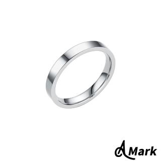 【A MARK】鈦鋼戒指 素面戒指 光面戒指/經典素面純色3MM光面316L鈦鋼戒指(銀色)