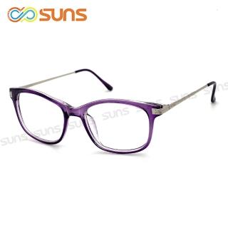 【SUNS】老花眼鏡 簡約紫細框 時尚新潮流精品輕巧老花 佩戴舒適 閱讀眼鏡