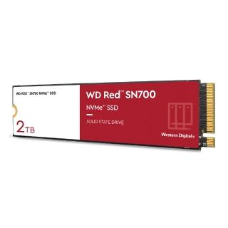 【WD 威騰】紅標 SN700 2TB NVMe PCIe M.2 NAS SSD(讀：3400M/寫：2900M)