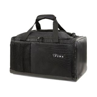 【PUMA】手提包 Training Duffle Bag 置鞋隔層 健身 重訓 防潑水軟墊 行李袋 黑 白(078853-01)