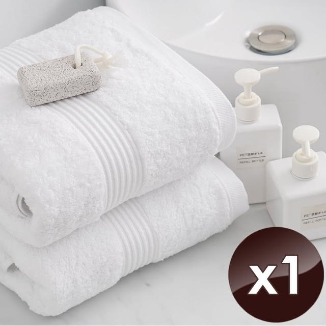 【HKIL-巾專家】MIT歐風極緻厚感重磅飯店白色浴巾-1入組