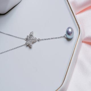 【A.pearl】楓葉單珠項鍊(華麗高雅)