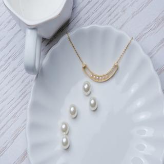 【A.pearl】微笑 珍珠 項鍊(簡約優雅)