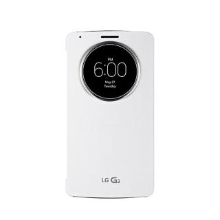 【LG 樂金】G3 D855 原廠視窗感應式皮套 白色/ 支援無線充電(台灣公司貨)