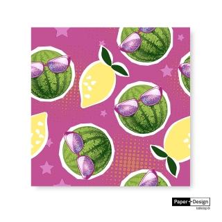 【Paper+Design】檸檬和西瓜(餐巾紙 蝶谷巴特 餐桌佈置)