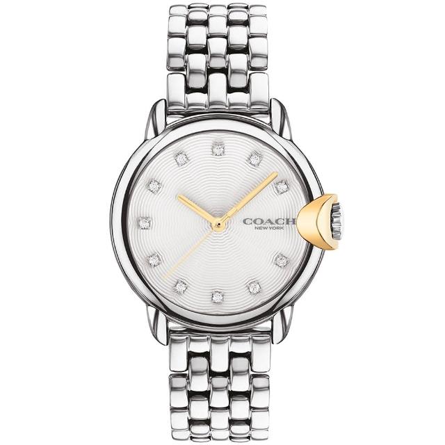 【COACH】Arden 水波紋晶鑽女錶-32mm 母親節禮物(14503818)