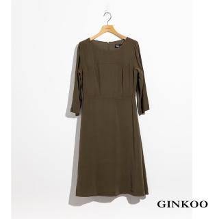 【GINKOO 俊克】斜紋帆布洋裝