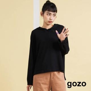 【gozo】個性帽繩薄帽T(兩色)