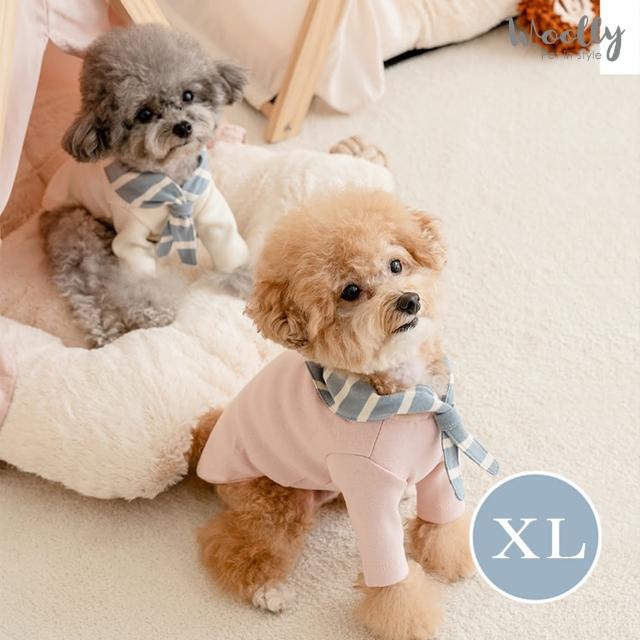 【WOOLLY】海軍風彈力棉質狗狗衣服-XL(寵物衣服)