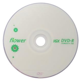 【SOCOOL】flower DVD-R 4.7G 16X 100片裝(國內第一大廠代工製造 A級品)
