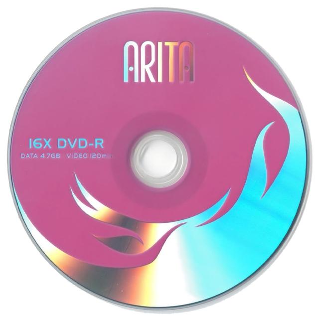 【RITEK 錸德】ARITA DVD-R 50片裝 可燒錄空白光碟(錸德製造)