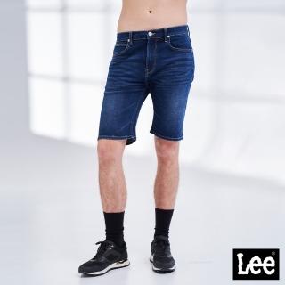 【Lee 官方旗艦】男裝 牛仔短褲 / 902 刷白 中深藍洗水(LL210106BGL)
