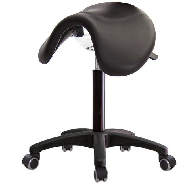 【GXG 吉加吉】大馬鞍 可前傾 工作椅 塑膠腳/防刮輪(TW-81T5 EX)