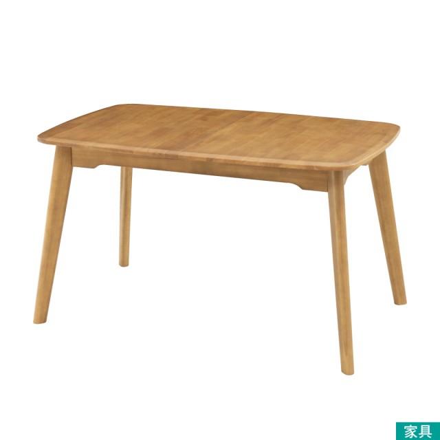 【NITORI 宜得利家居】◎實木餐桌 BEITA S 130 伸縮款 LBR(實木餐桌 伸縮式 BEITA)