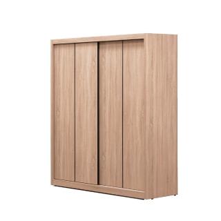 【唯熙傢俱】威尼斯橡木5 x 7尺衣櫃(衣櫥 衣櫃 滑門衣櫥 置物櫃 收納櫃 抽屜櫃)