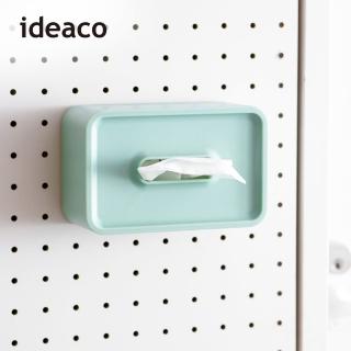 【日本ideaco】壁掛/桌上兩用餐巾紙盒-內徑17X10.6X7.5CM(拭紙巾 擦拭 掛牆 磁吸 小型 纖形)
