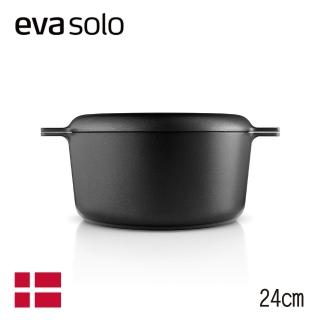 【Eva Solo】Nordic Kitchen鑄造輕量不沾鍋雙耳湯鍋24cm-附蓋(TVBS來吧營業中選用品牌)