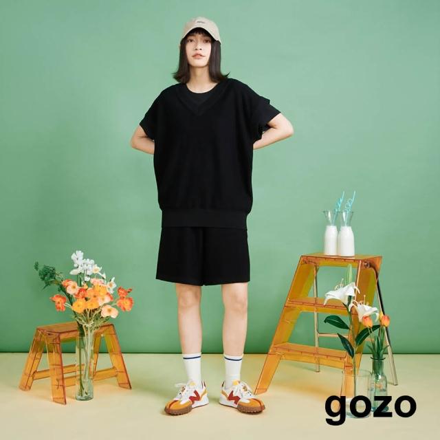【gozo】兩件式寬鬆針織套裝(三色)