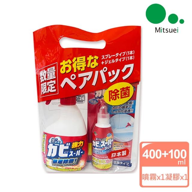 【日本MITSUEI美淨易】速攻除霉噴霧+防霉浴廁接縫組合(400ML+100G)