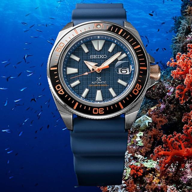 【SEIKO 精工】Prospex 愛海洋珊瑚礁陶瓷圈機械潛水錶-藍/43.8mm(SRPH43K1/4R35-03W0U)