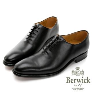 【GEORGE 喬治皮鞋】Berwick 西班牙進口-固特異工藝WHOLE CUT 全裁片極簡牛津鞋 -黑 635034KM-10