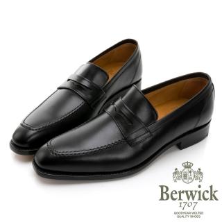 【GEORGE 喬治皮鞋】Berwick 西班牙進口-固特異工藝尖頭皮底紳士樂福鞋 -黑 435039KM-10