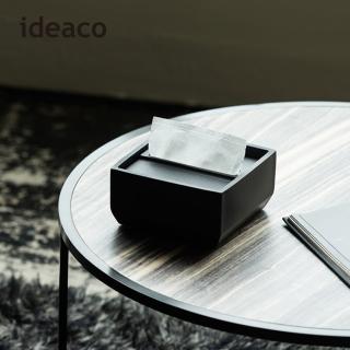【日本ideaco】方形下降式沉蓋砂岩餐巾紙盒(下壓式 抽取 衛生紙 方型 天然 石材)